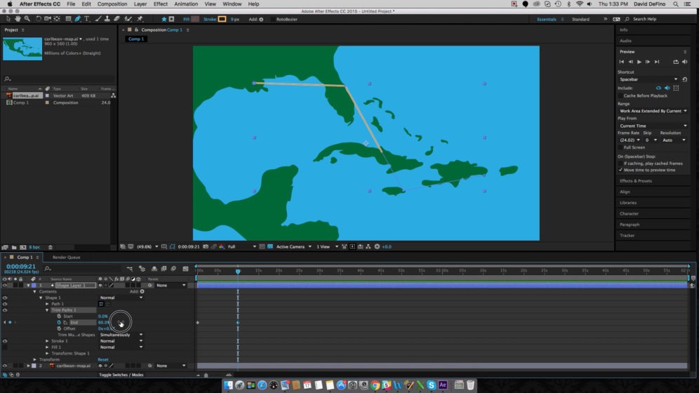 Making a video flight path map start to finish gasslight